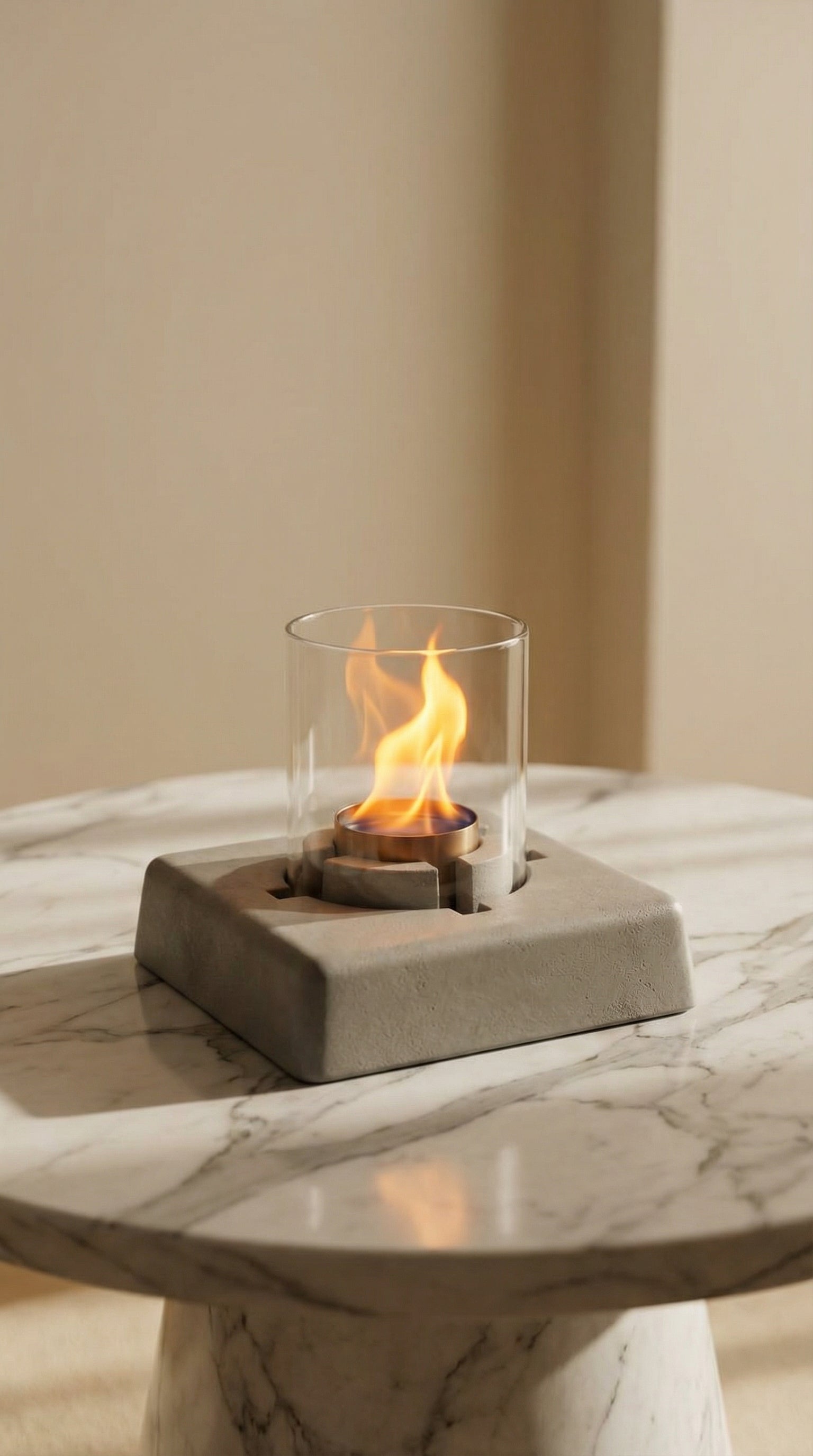 FireNova V1 Beton Şömine +1 Litre Vemso Fire Şömine Yakıtı